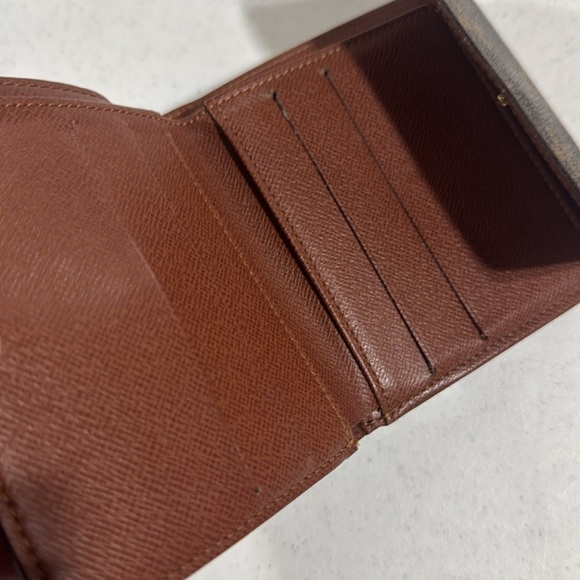 Louis Vuitton Trifold Monogram Brown Wallet Vintage Authentic - Picture 7 of 15